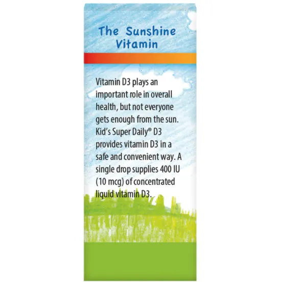 Kid's Super Daily D3 400 IU 0.35 fl oz by Carlson Labs