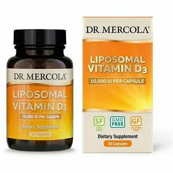 Lipsomal Vitamin D3 10.000 IU 30 caps by Dr. Mercola