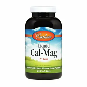 Liquid Cal-Mag 250 gels by Carlson Labs