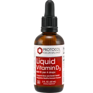 Liquid Vitamin D3 2 oz by Protocol For Life Balance