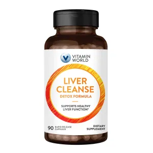 Liver Cleanse Detox Formula 90 Rapid Release Capsules by Vitamin World