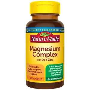 Magnesium Complex Capsules with D3 and Zinc