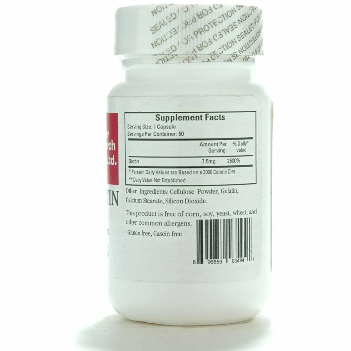 Megabiotin 7500 mcg 50 caps by Ecological Formulas