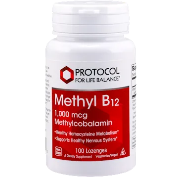 Methyl B12 1000 mcg 100 loz by Protocol For Life Balance