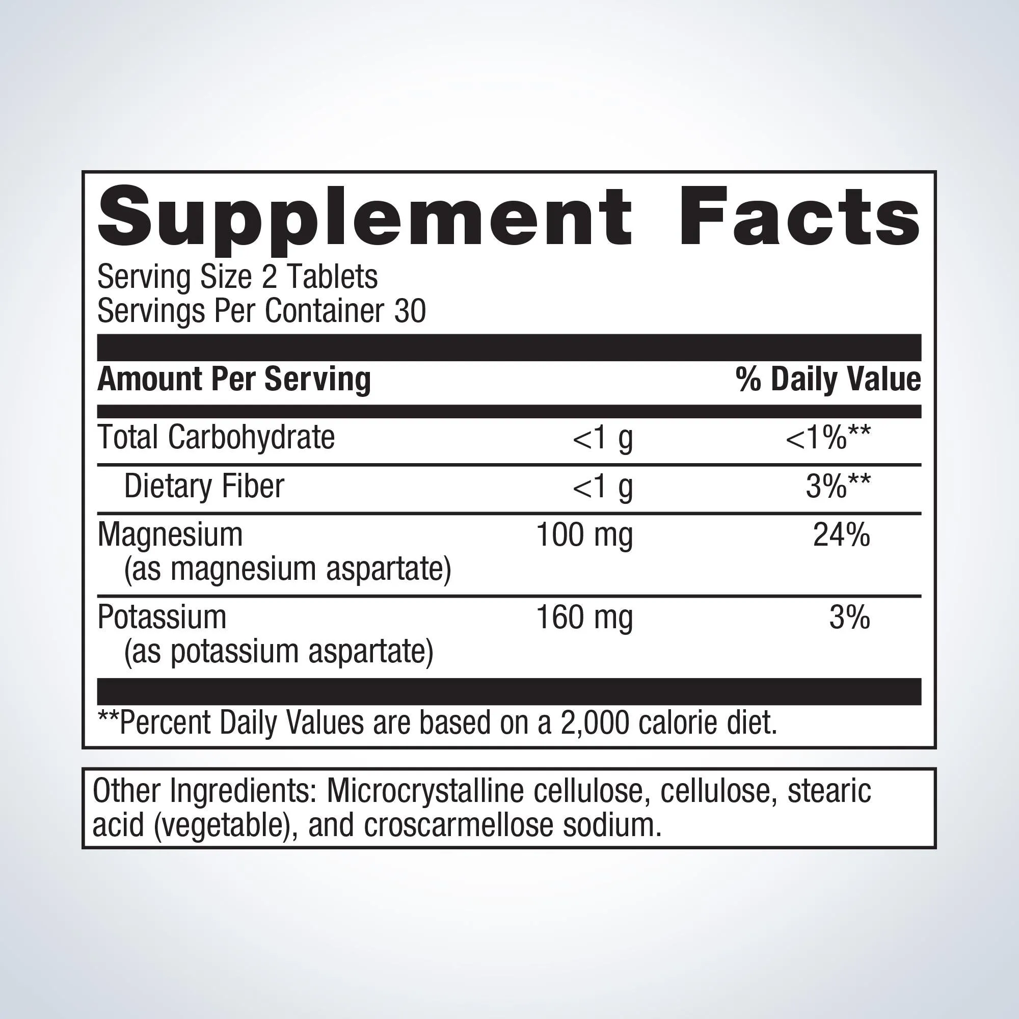 Mg/K Aspartate 60 Tablets by Metagenics
