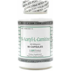 N-Acetyl-L-Carnitine 500 mg 90 caps by Montiff