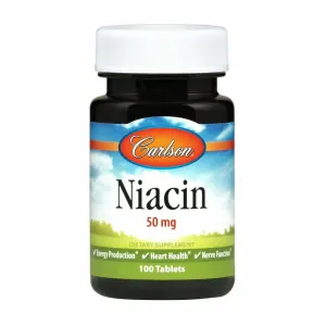 Niacin 50 mg 100 tabs by Carlson Labs