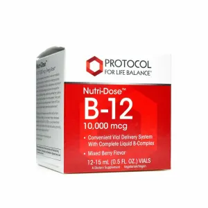 Nutri-Dose B-12 10.000mcg 12 Vials by Protocol For Life Balance