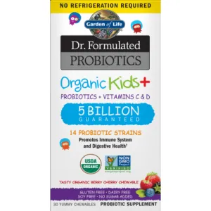 Organic Kids Probiotics Berry SS 30 chew By Garden Of Life