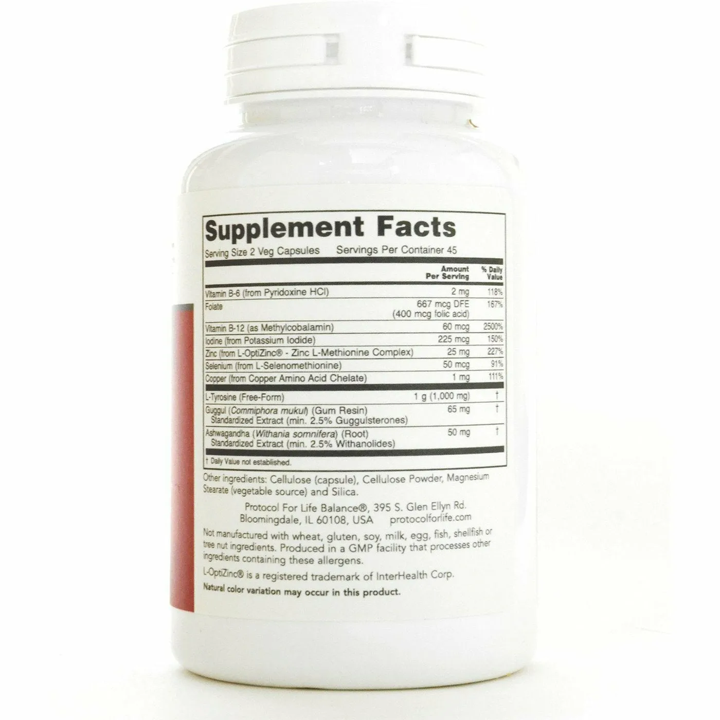 Ortho Thyroid 90 vcaps by Protocol For Life Balance
