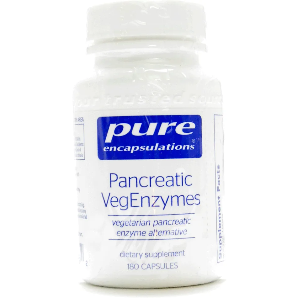 Pancreatic VegEnzymes 180 vcaps by Pure Encapsulations