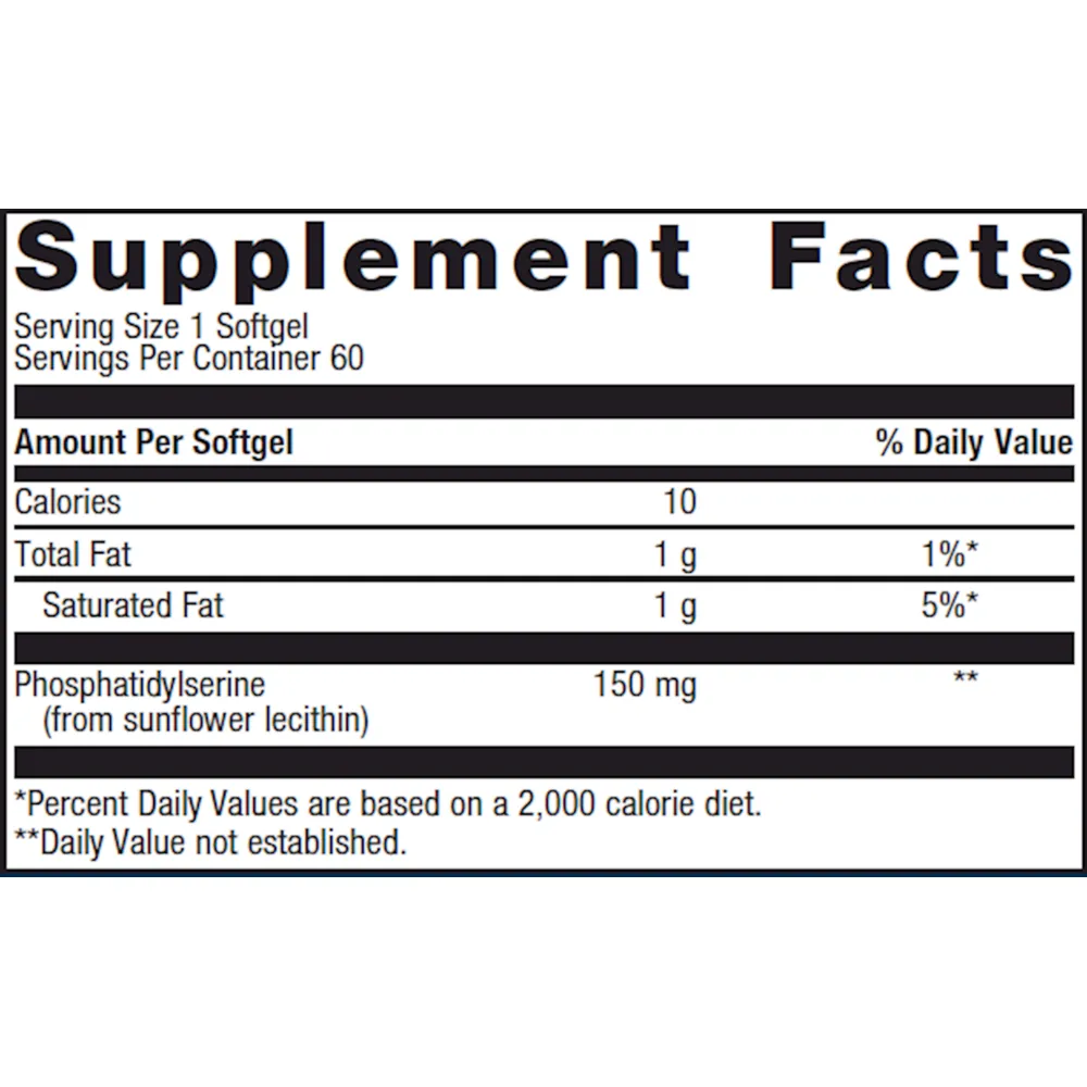 Phosphatidylserine 60 Softgels by Metagenics