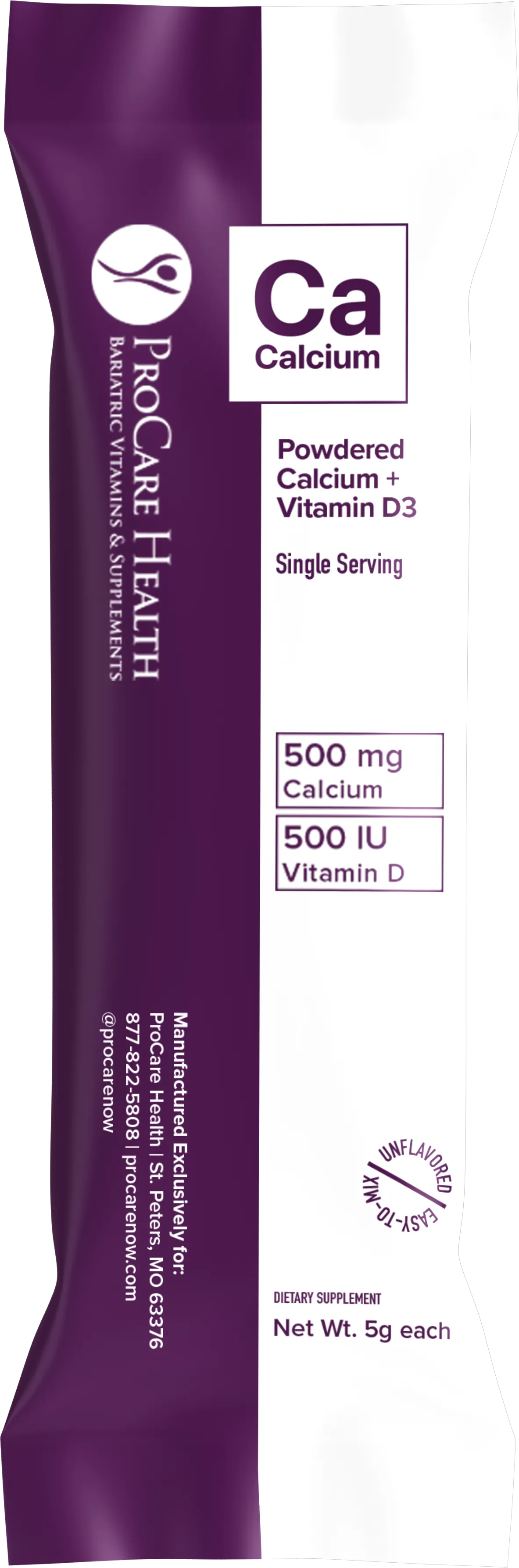Powdered Calcium Citrate | Single Serving Sticks