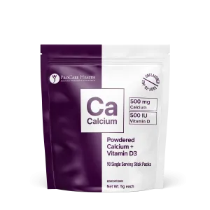Powdered Calcium Citrate | Single Serving Sticks