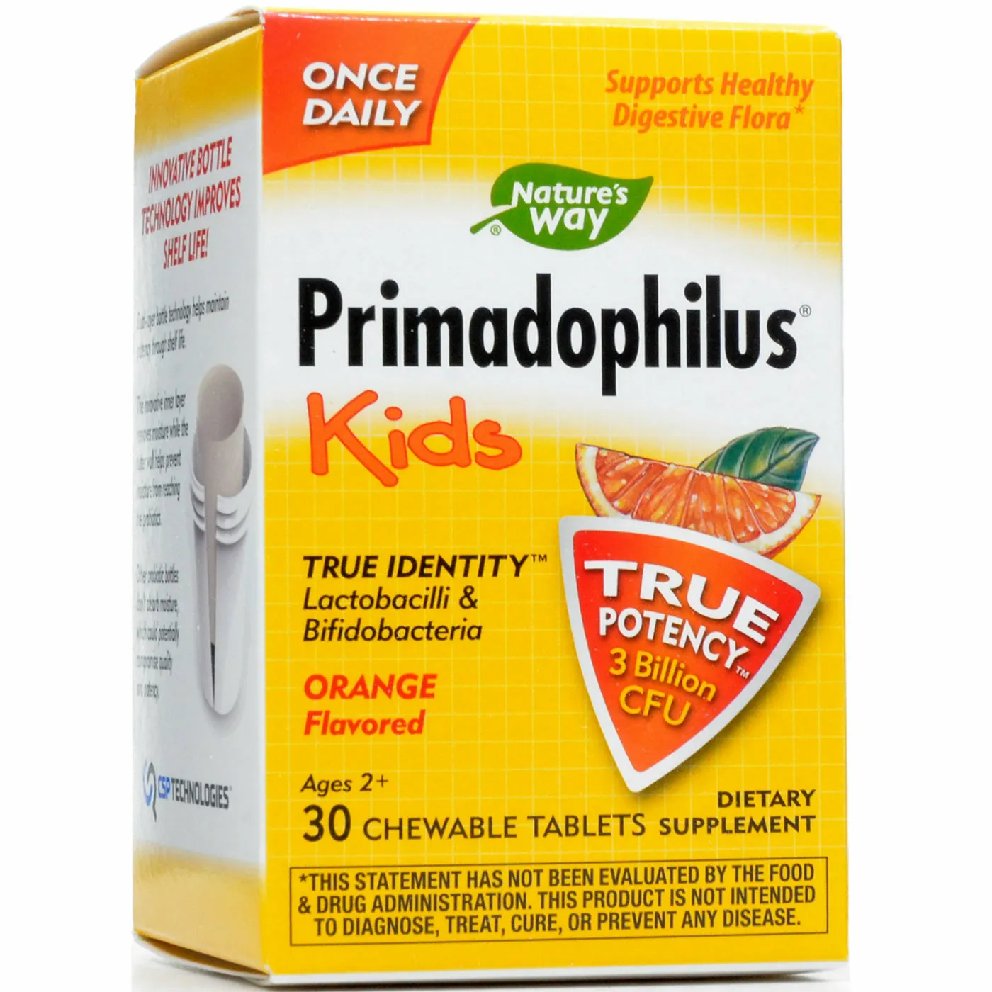 Primadophilus Kids Probiotic Orange 30 chewable tablets by Nature's Way