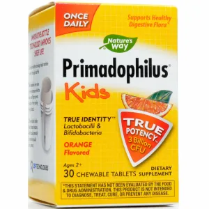Primadophilus Kids Probiotic Orange 30 chewable tablets by Nature's Way