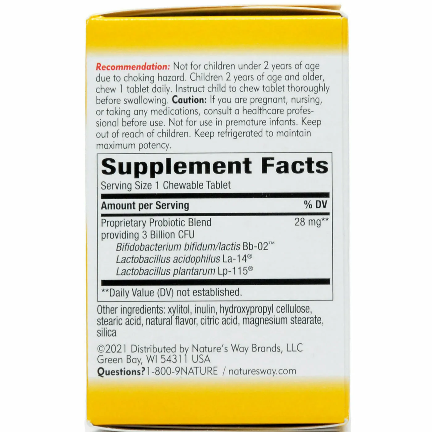 Primadophilus Kids Probiotic Orange 30 chewable tablets by Nature's Way