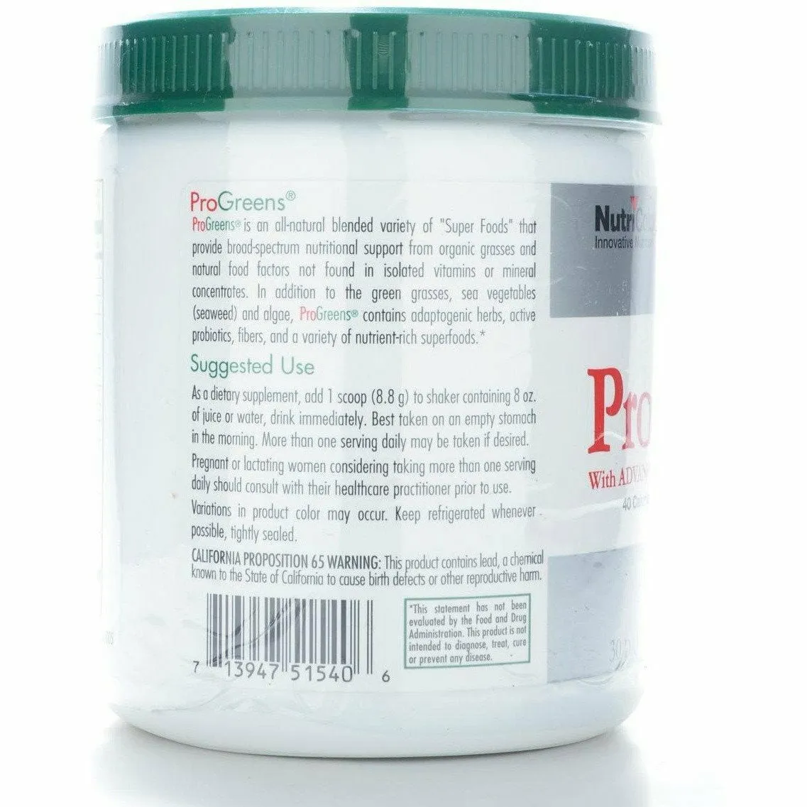 ProGreens Powder 9.27 oz by NutriCology