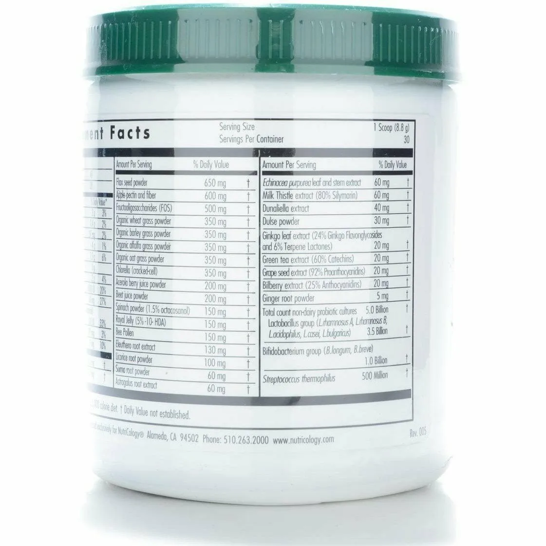 ProGreens Powder 9.27 oz by NutriCology