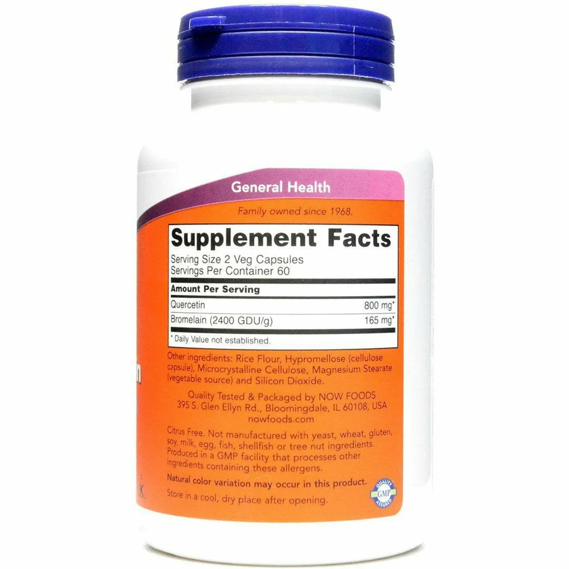 Quercetin with Bromelain 120 vcaps by NOW