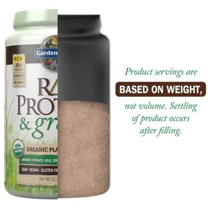 RAW Protein & Greens Chocolate 21.51 oz by Garden Of Life