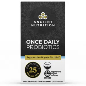 Regenerative Organic Certified Once Daily Probiotics 30 caps by Ancient Nutrition