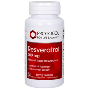 Resveratrol 200 mg 60 vcaps by Protocol For Life Balance