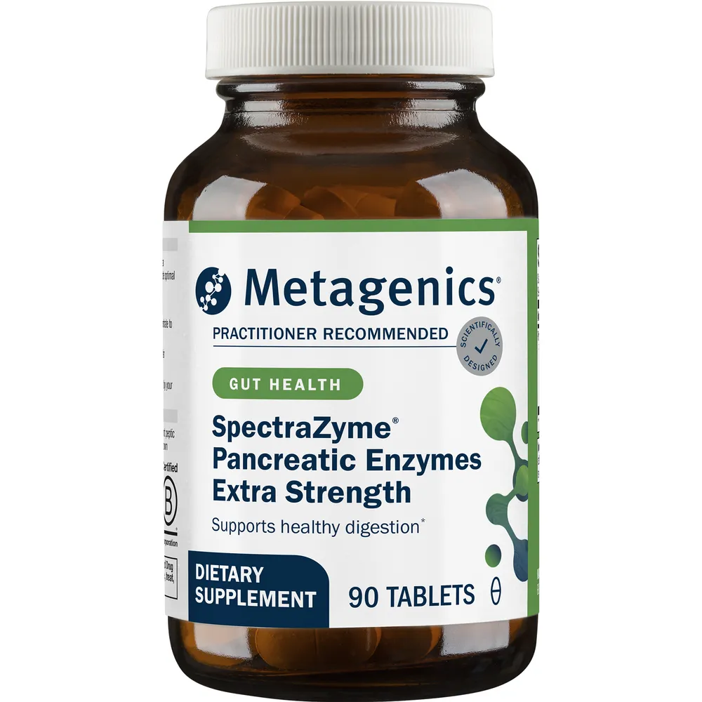SpectraZyme Pancreatic Enzymes Extra Strength 90 Tablets by Metagenics