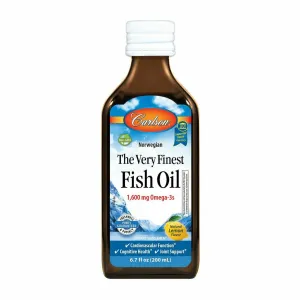 The Very Finest Fish Oil Lemon 200 mL by Carlson Labs