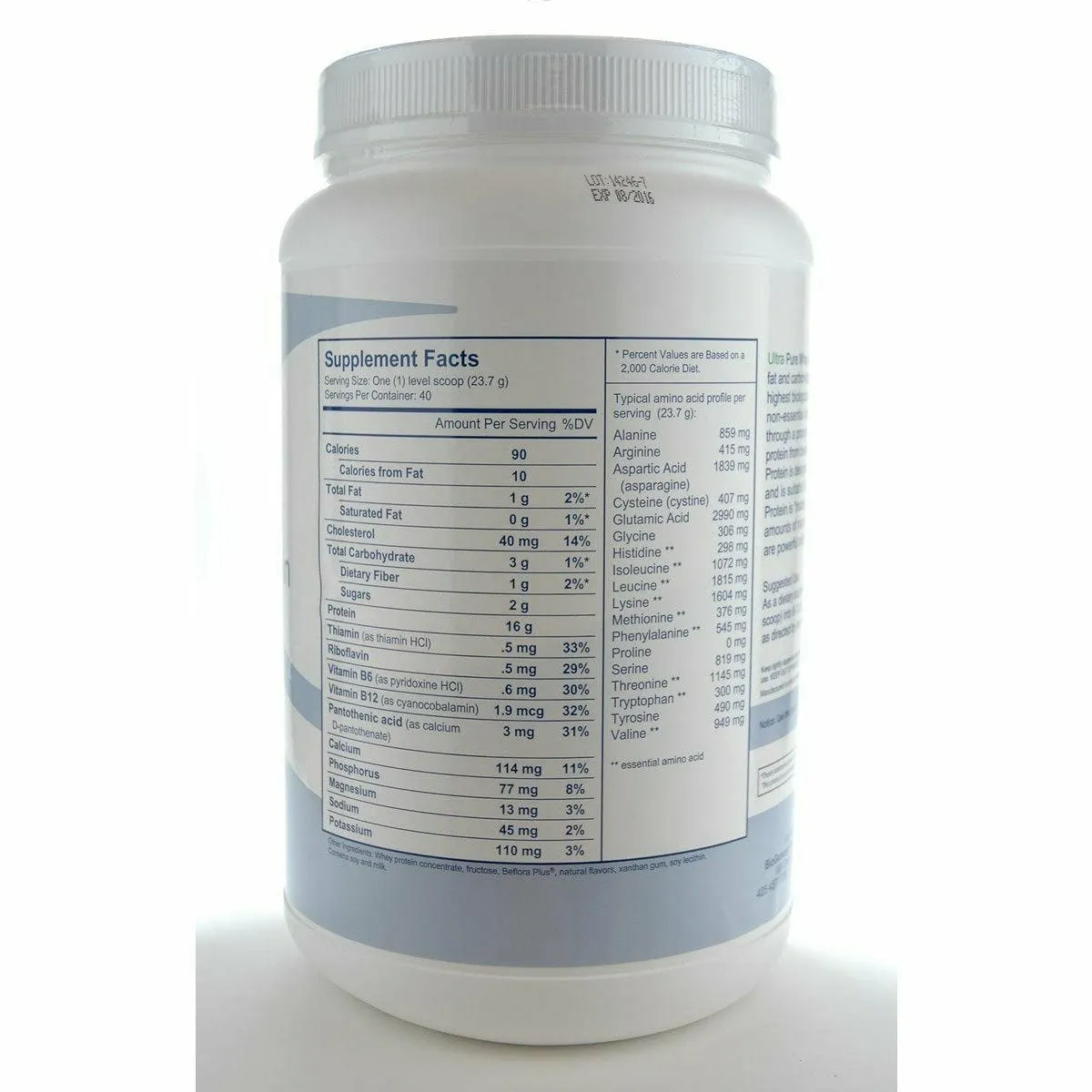 Ultra Pure Whey Protein - Vanilla 2 lb by BioGenesis