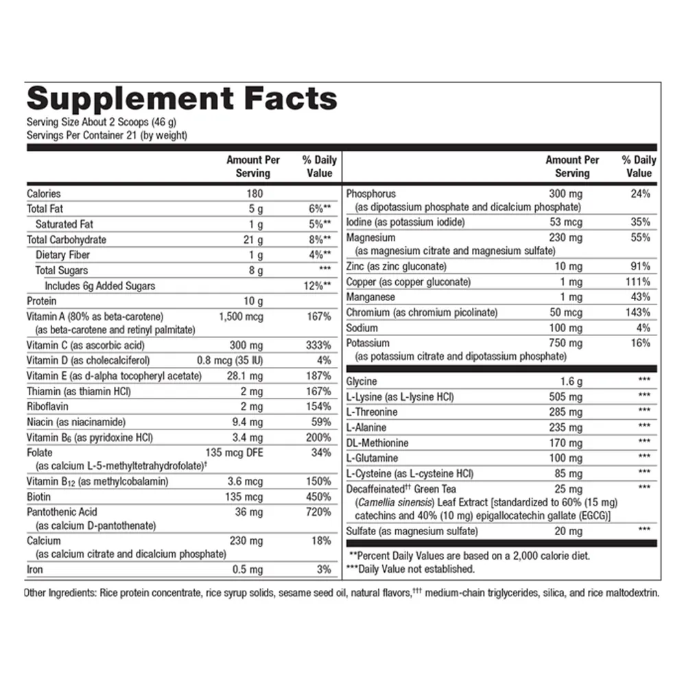 UltraClear Plus pH Detox Powder Pineapple Banana 21 Servings by Metagenics