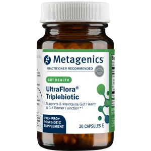 UltraFlora Triplebiotic with Akkermansia 30 Capsules by Metagenics