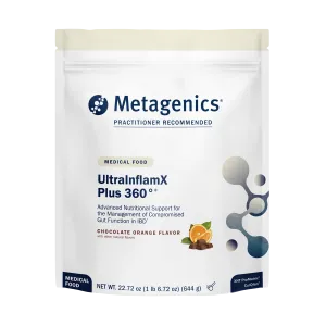 UltraInflamX Plus 360 Chocolate Orange 14 Servings by Metagenics