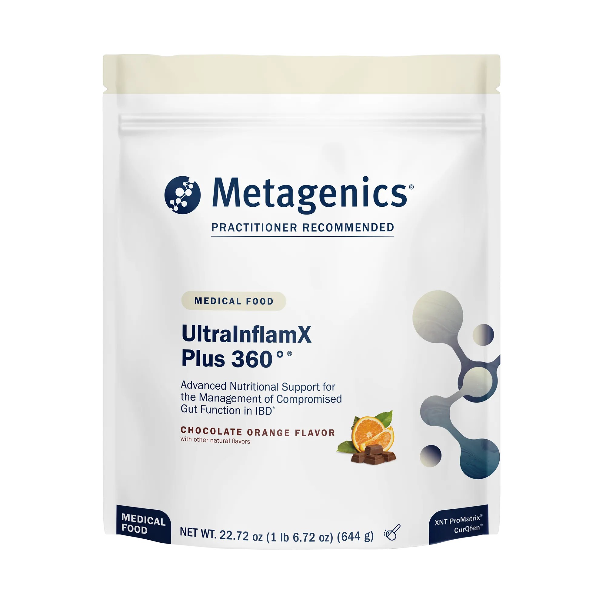 UltraInflamX Plus 360 Chocolate Orange 14 Servings by Metagenics