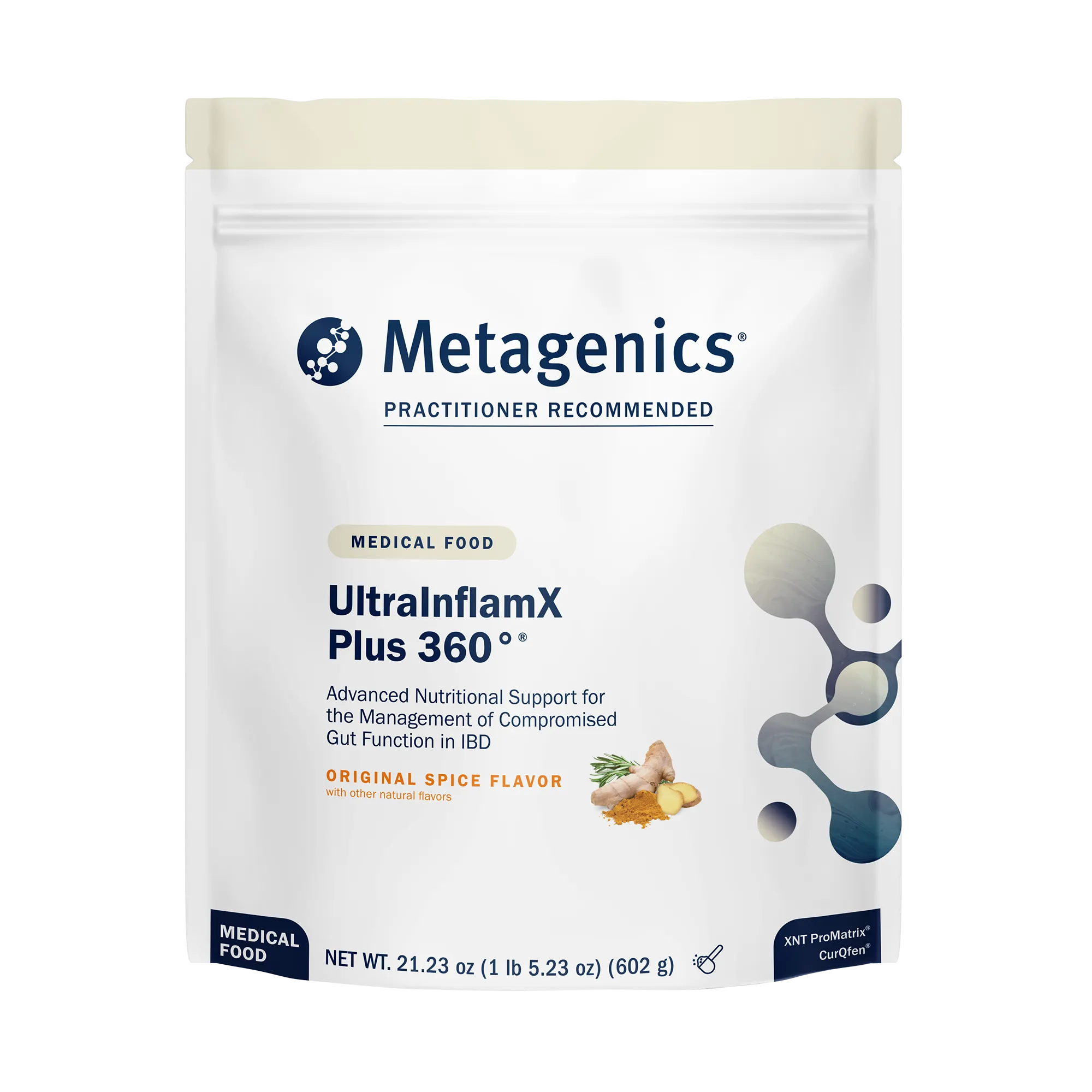 UltraInflamX Plus 360 Original Spice 14 Servings by Metagenics