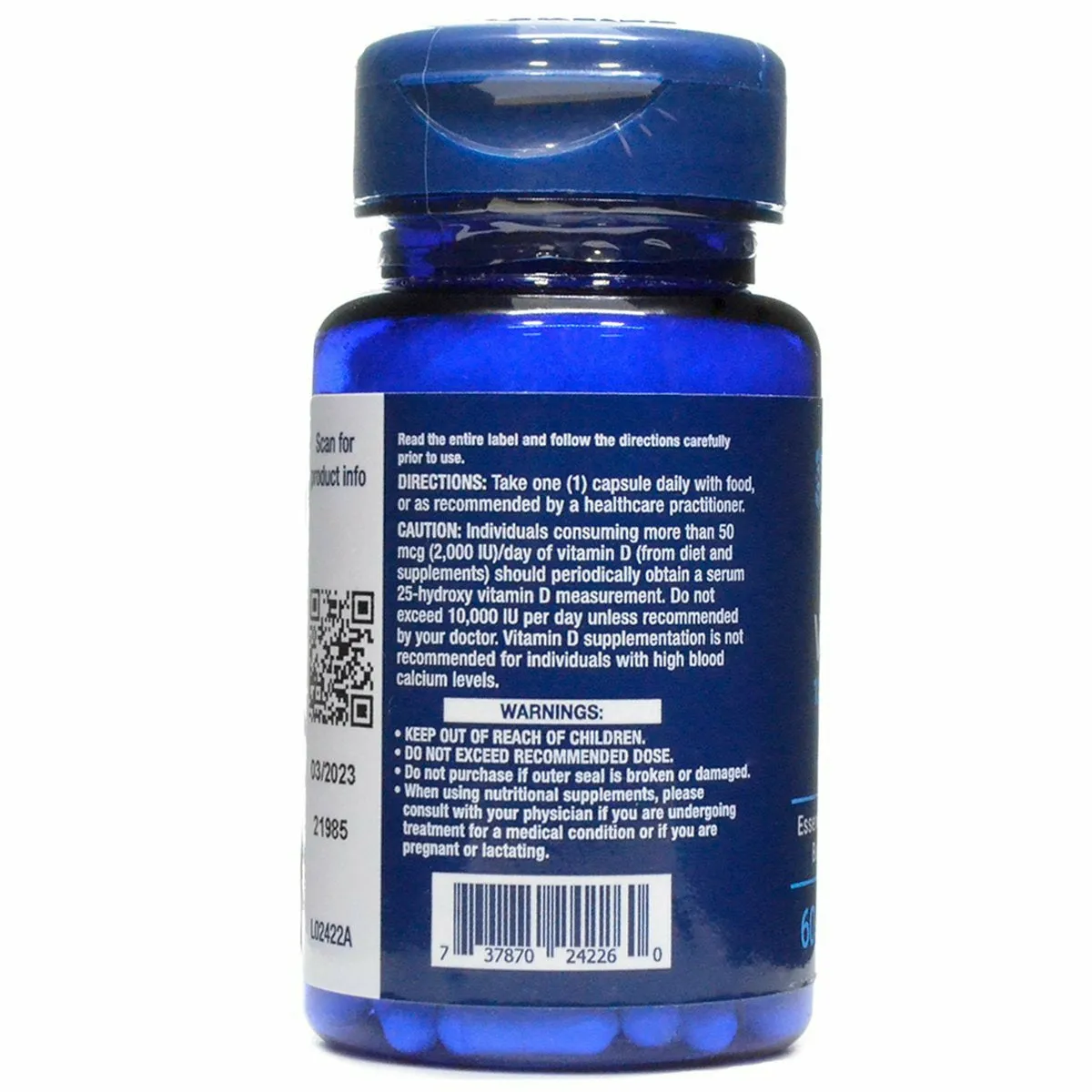 Vegan Vitamin D3 125 mcg 60 caps by Life Extension