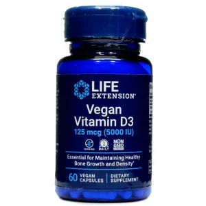Vegan Vitamin D3 125 mcg 60 caps by Life Extension