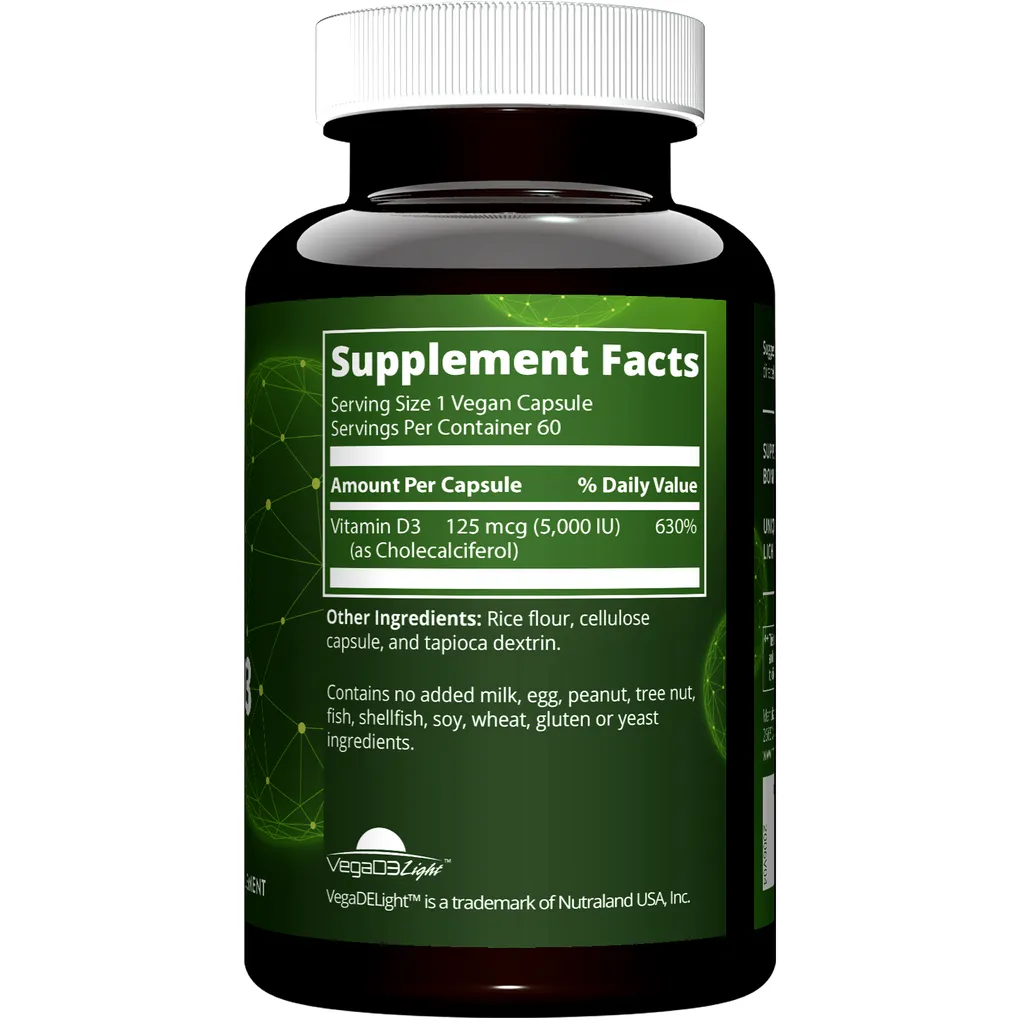 Vegan Vitamin D3 5.000 IU 60 caps by Metabolic Response Modifier