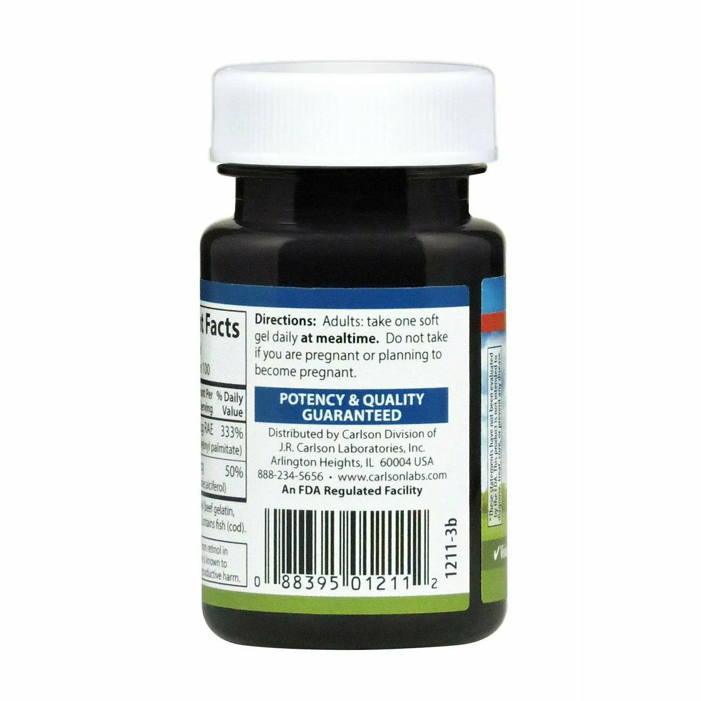 Vitamin A & D 100 gels by Carlson Labs