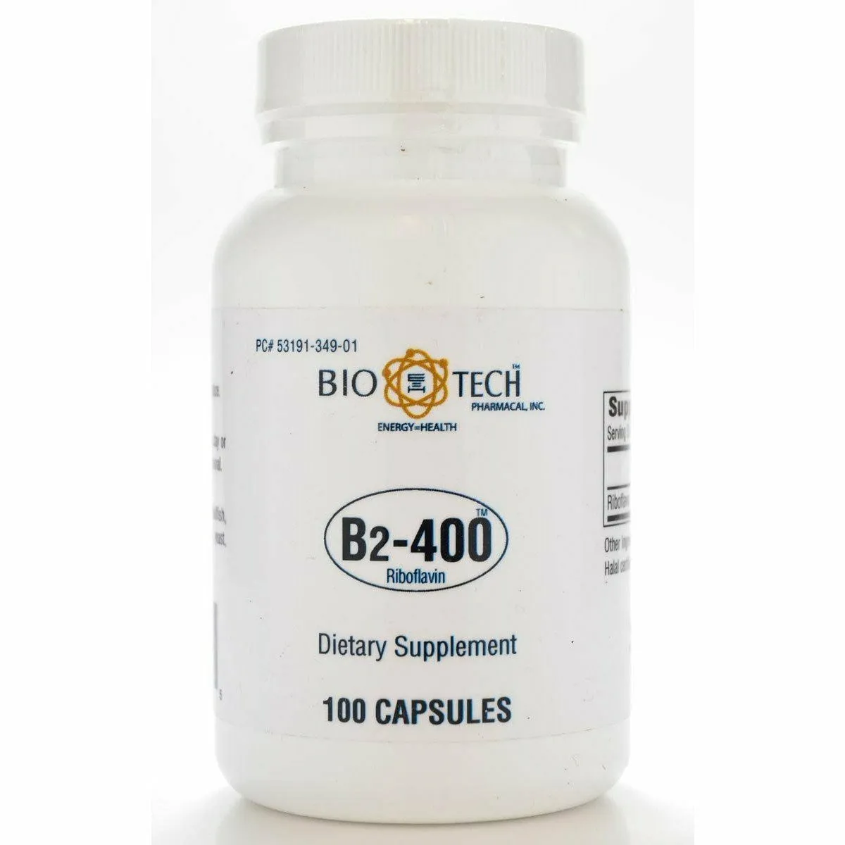 Vitamin B-2 400 mg 100 caps by Bio-Tech