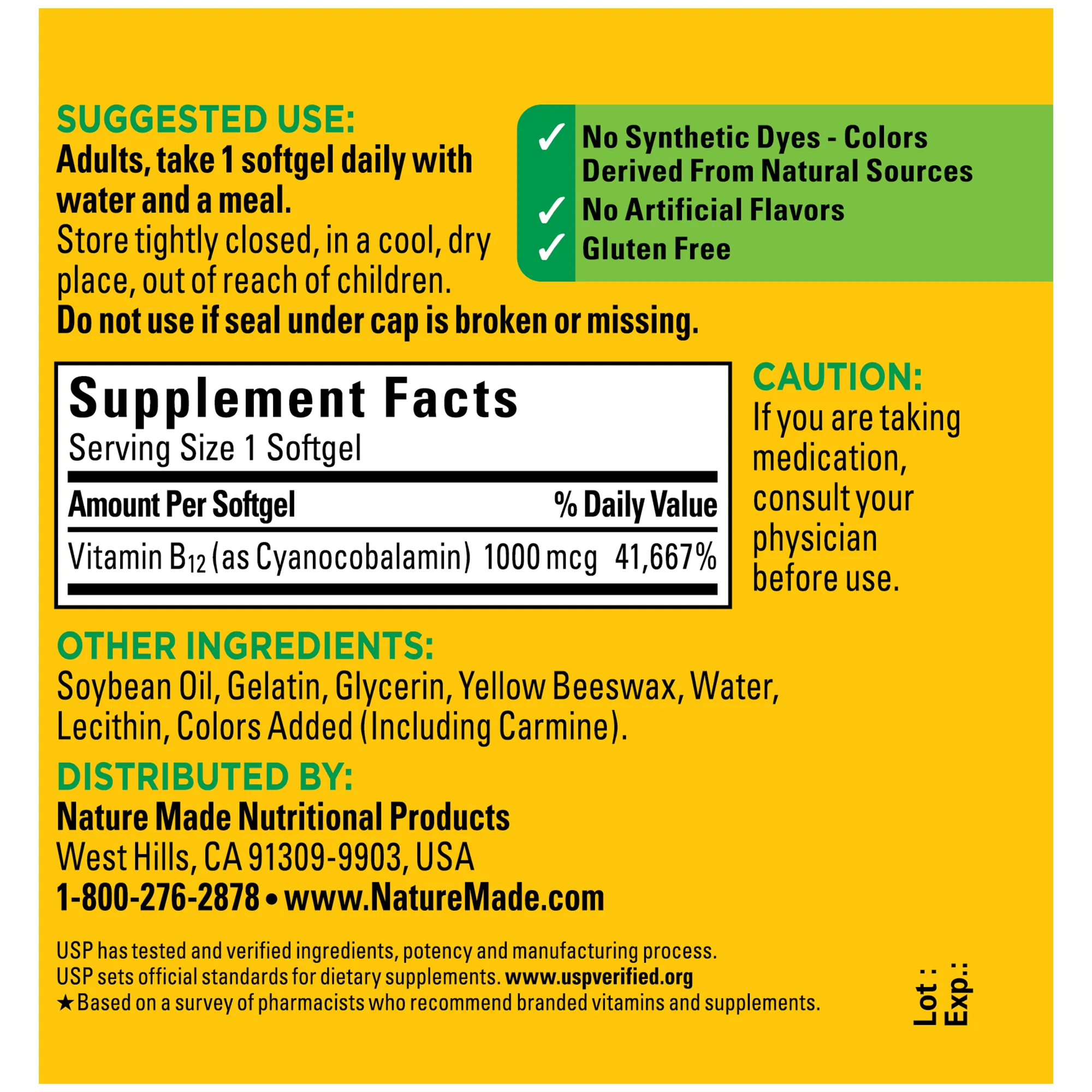 Vitamin B12 1000 mcg Softgels