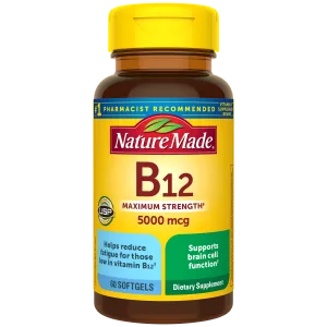 Vitamin B12 Maximum Strength 5000 mcg Softgels