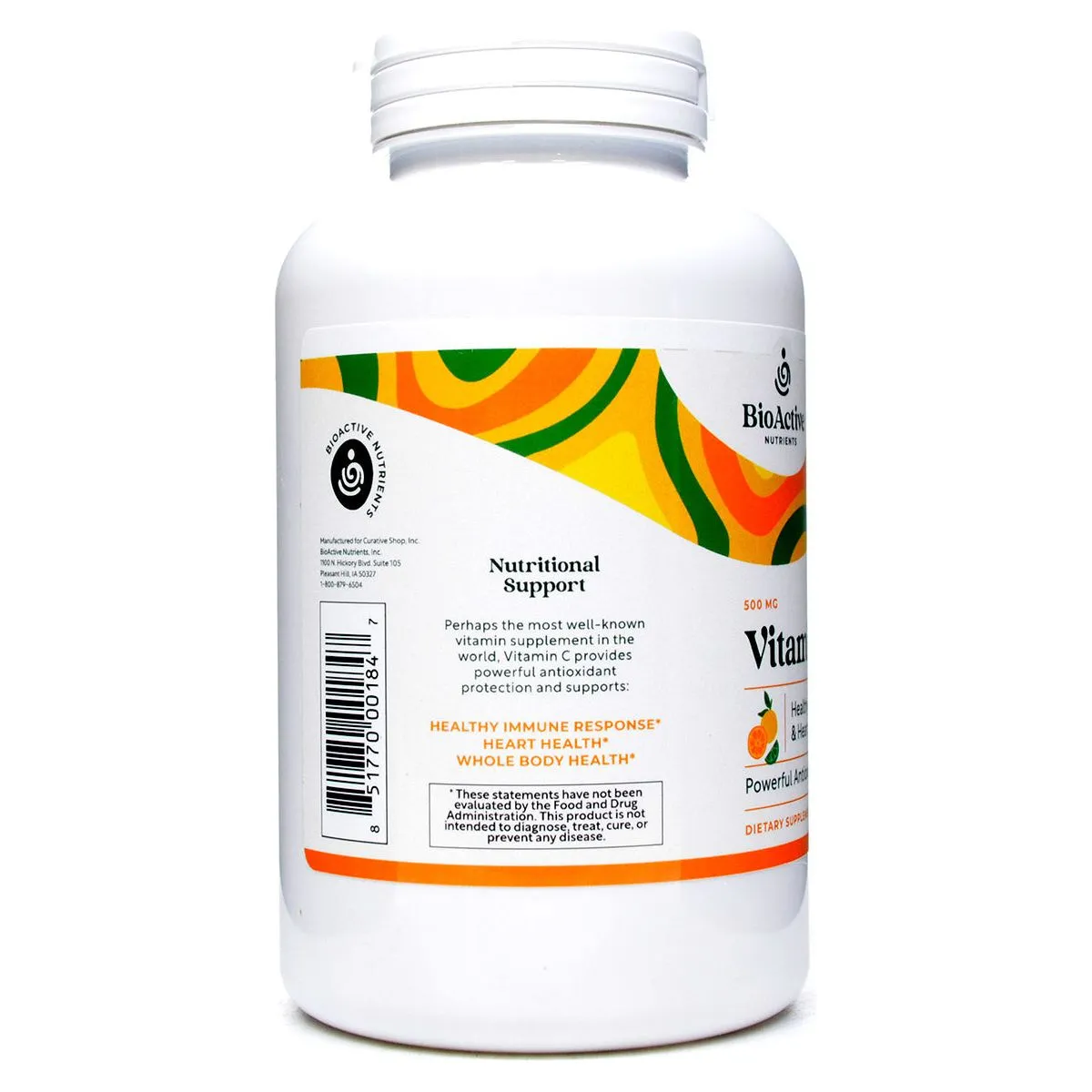 Vitamin C 500 mg 100 chew tabs by BioActive Nutrients