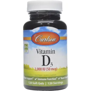 Vitamin D 2000 IU 120 gels by Carlson Labs