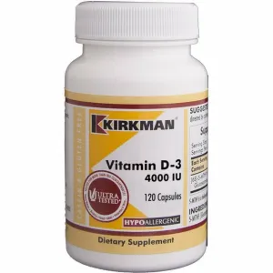 Vitamin D-3 4000 IU 120 caps by Kirkman Labs