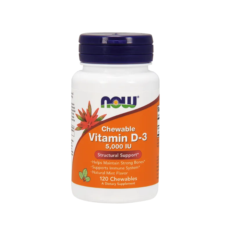 Vitamin D-3 | 5.000 IU | Mint Chewable | 120 Count