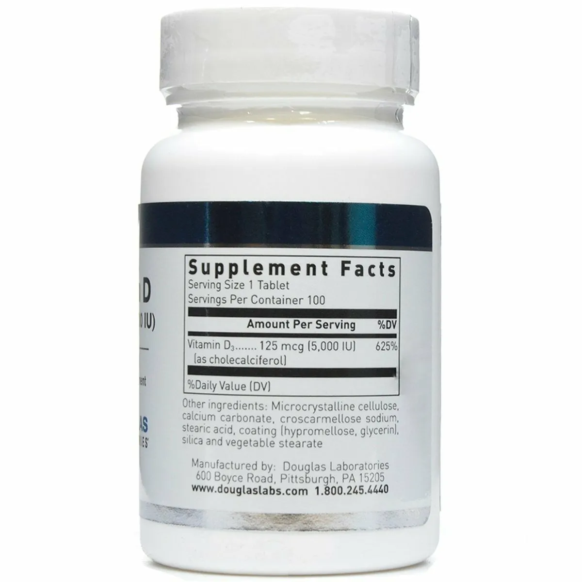 Vitamin D 5.000 IU 100 tabs by Douglas Labs