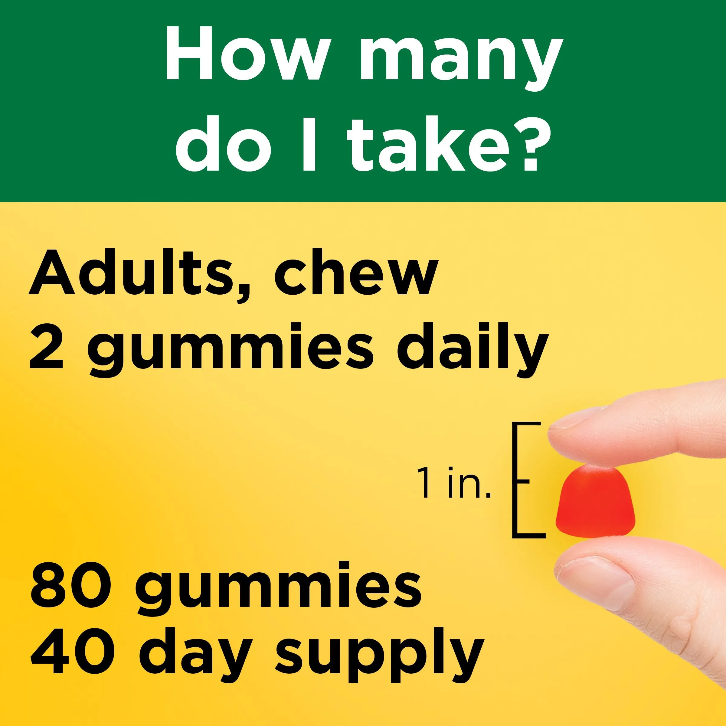 Vitamin D Extra Strength 5000 IU (125 mcg) Gummies