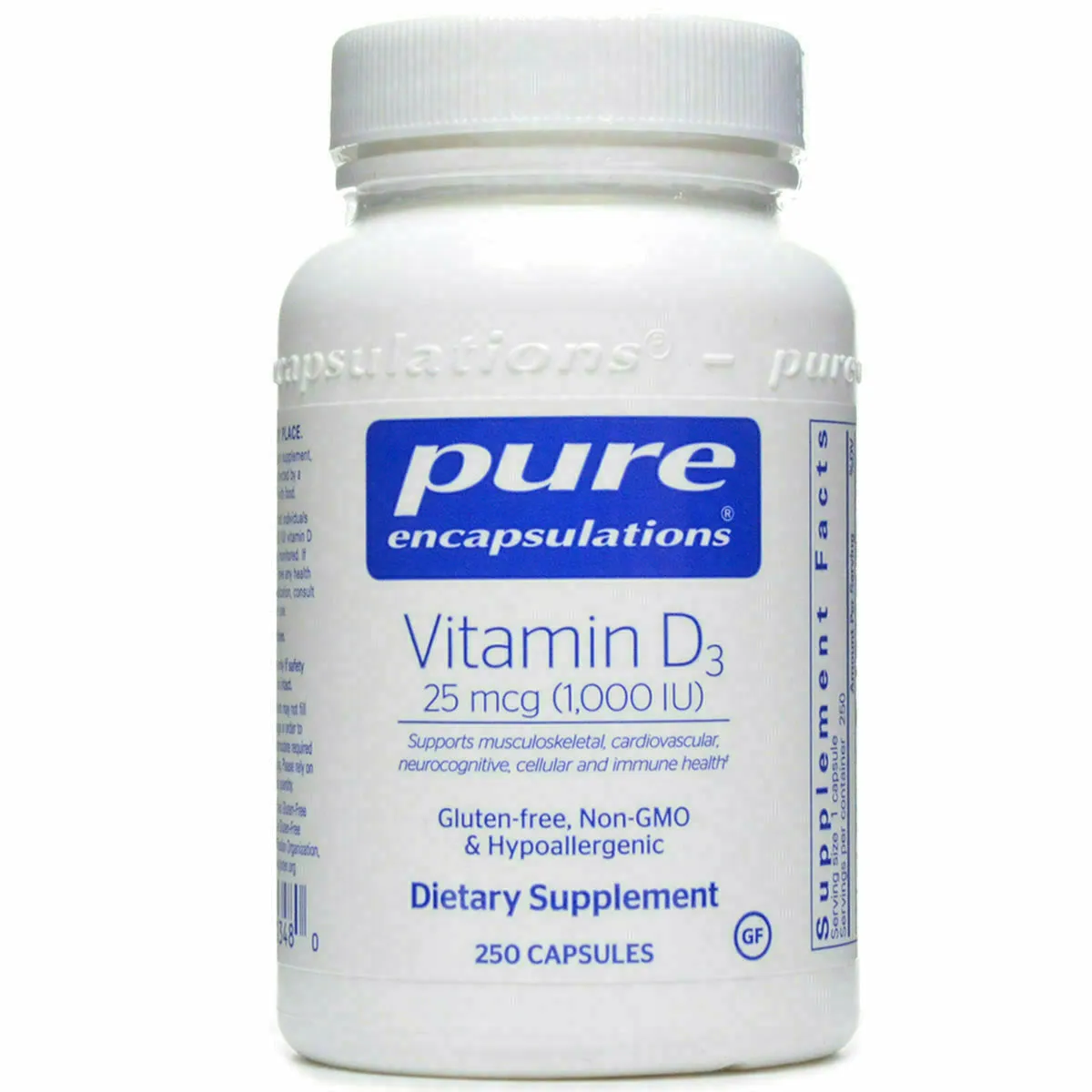Vitamin D3 1000 IU by Pure Encapsulations