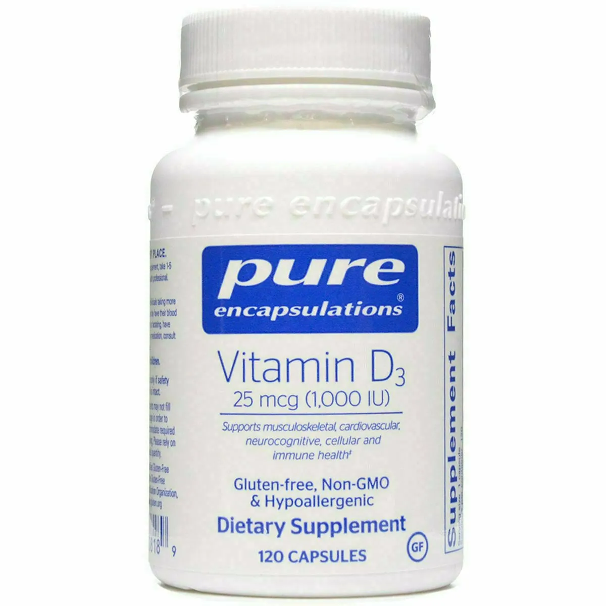 Vitamin D3 1000 IU by Pure Encapsulations